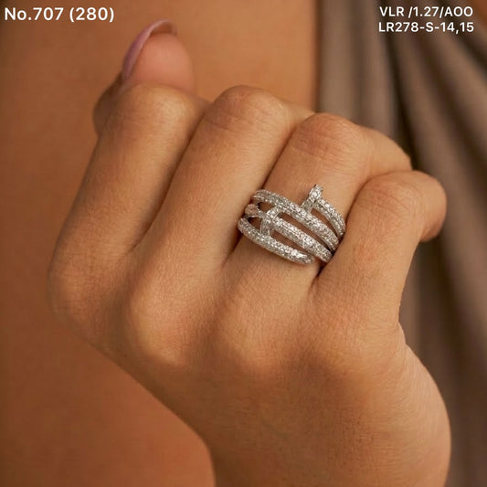 Zivara silver ring for women