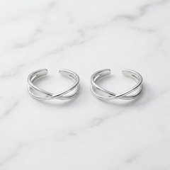 Tiara silver toerings for women