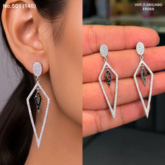 Glowfall silver earrings