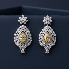 Marigold elegance silver earrings