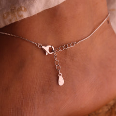 Charming Floral Cluster Silver Payal