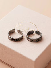 Meadowshine silver toerings for women