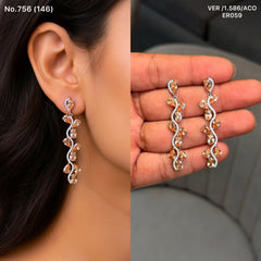 Tangerine twist silver earrings