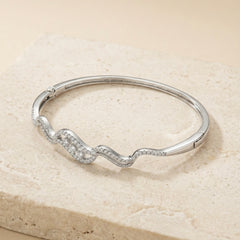 Celestial silver kada for women