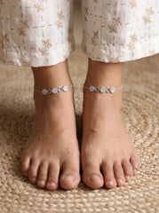 Silver Enchanted Charm Payal