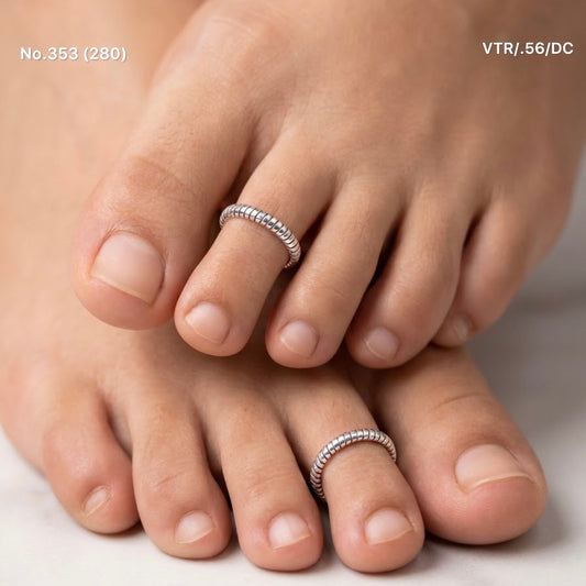 Avya silver toerings for women