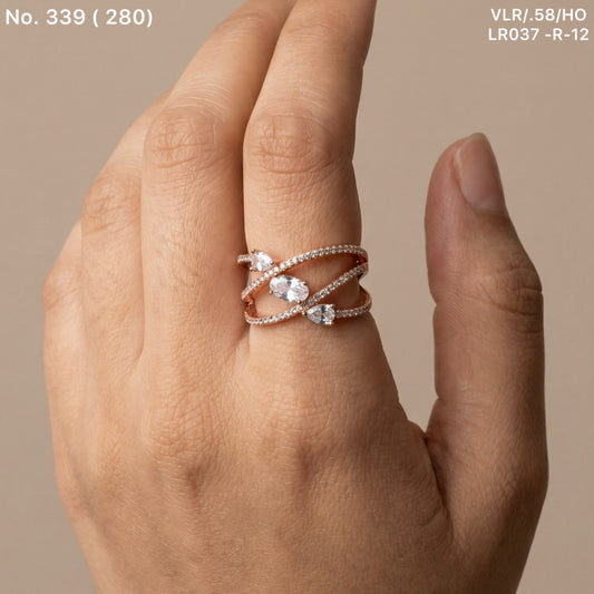 Arctic shine silver ring for women