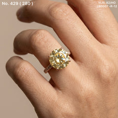 Crystal frost silver ring for women