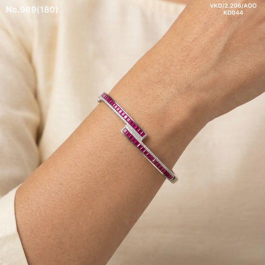 Tanisha silver kada for women