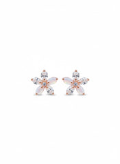 Bloom glow silver stud