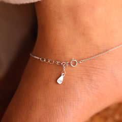 EternaGlow Silver Payal for Women