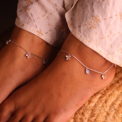 Graceful Butterfly Flower Women Payal