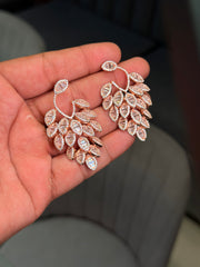Majestic multi drops silver earrings