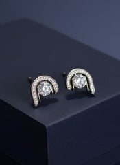 Osha halo silver stud