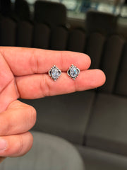 Celestial violet silver stud