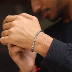 Eclipse Cuff Pure Silver Bracelet