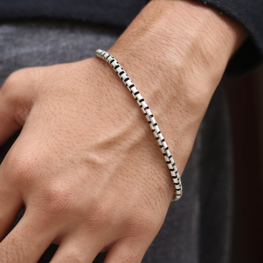 Lunar Edge Silver Bracelet