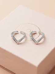 Dazzle curve silver Toering for women