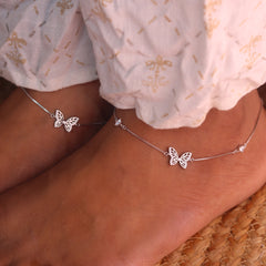 Winglette Silver Payal for Women