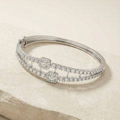 Vionaa silver kada for women