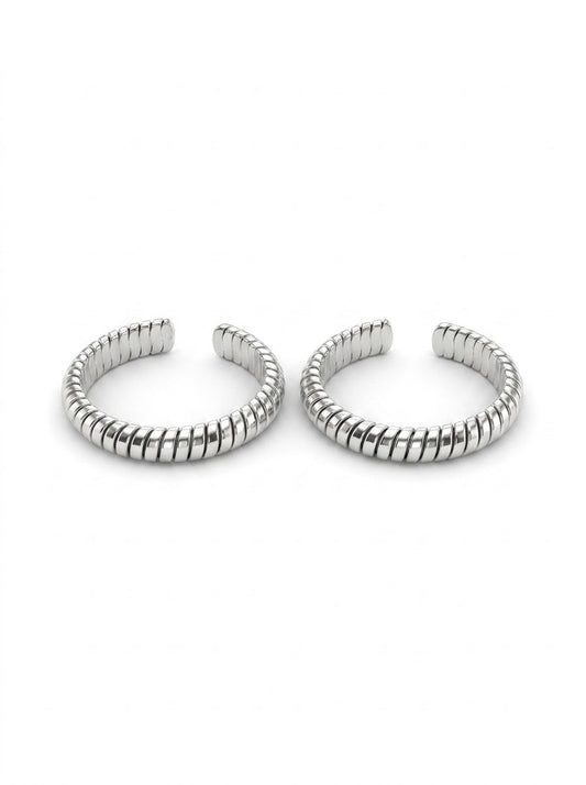 Avya silver toerings for women