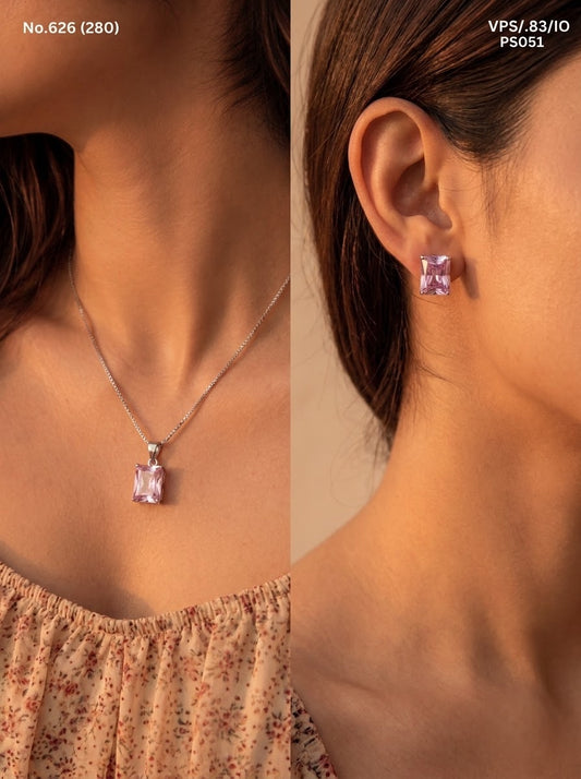 Vidhi silver pendant set for women