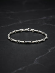 Razor crest silver bracelet for men