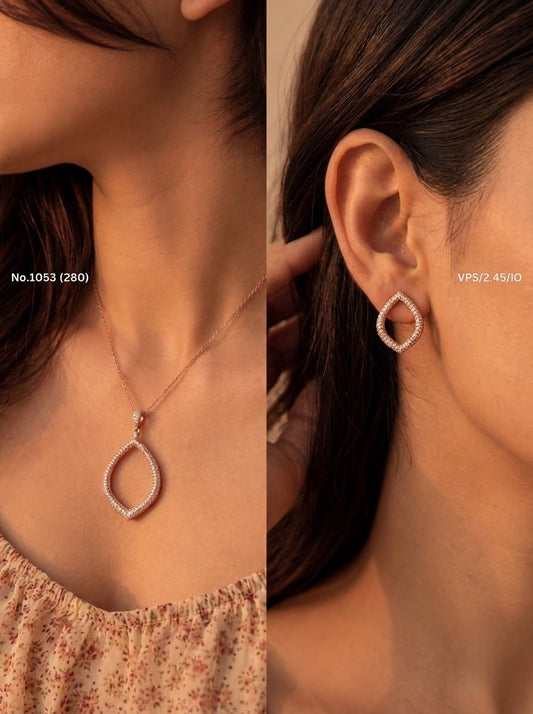 Lunessa silver pendant set for women