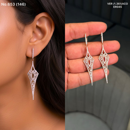 Royal stream silver earrings