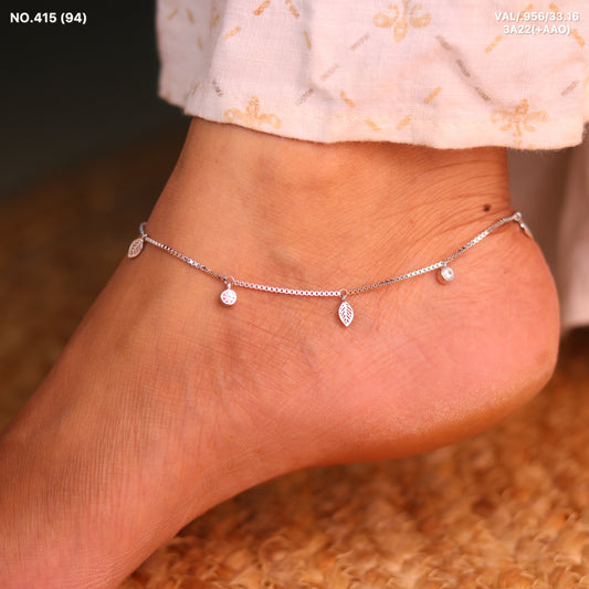 Silver TwinkLeaf payal