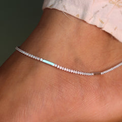 BlocAura Silver Payal for Women