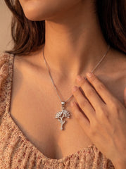 Auravine silver pendant set for women