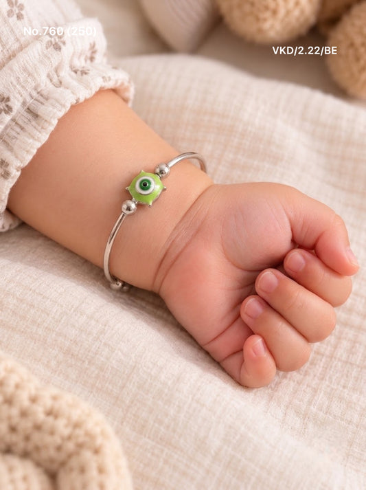 Nazar raksha silver kids kada