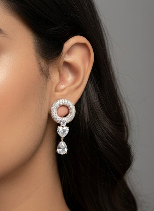 Mahira silver earrings