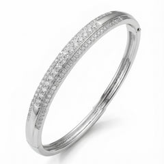 Silver shine kada for women