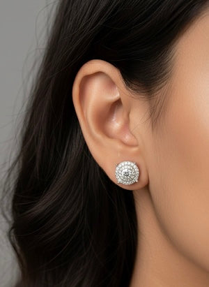 Eira Moon silver Stud