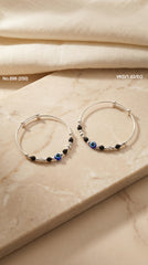 Royal evil eye baby silver kada