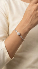 Vanyara silver kada for women
