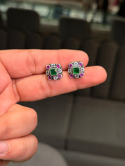 Chandni bloom silver stud