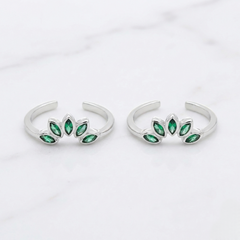 Divya lotus silver toerings