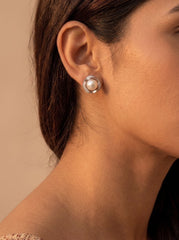 Pearl magic silver pendant set for women