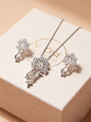 Heavenshine silver pendant set for women