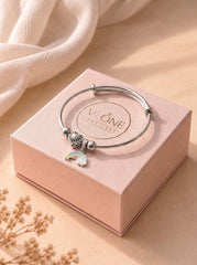 Baby fish dangle silver kada