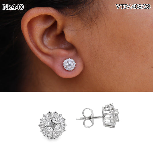 Silver Earrings for Women by V One Jewellery