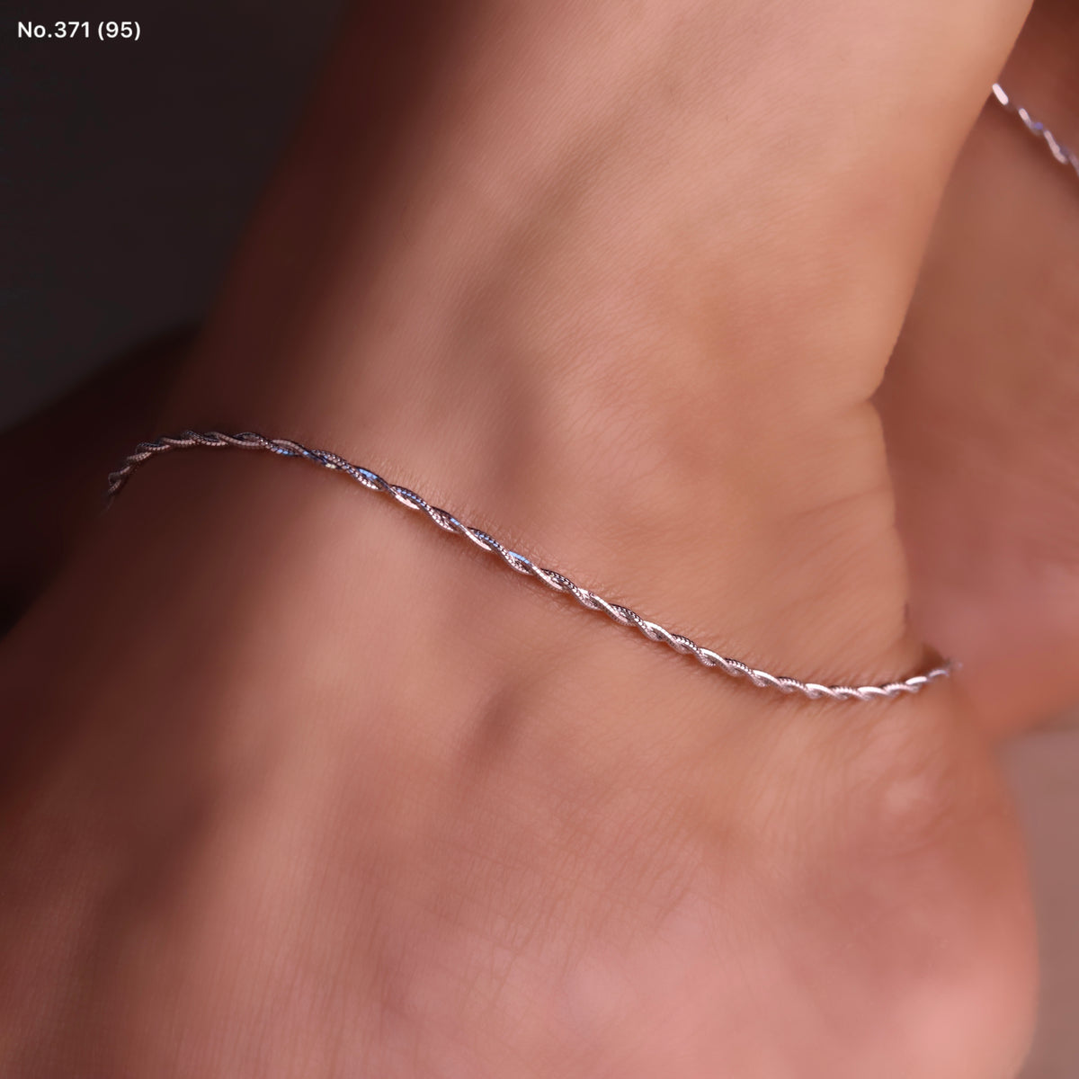 Slim Beauty Silver Payal for Women