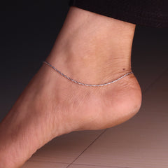 Slim Beauty Silver Payal for Women