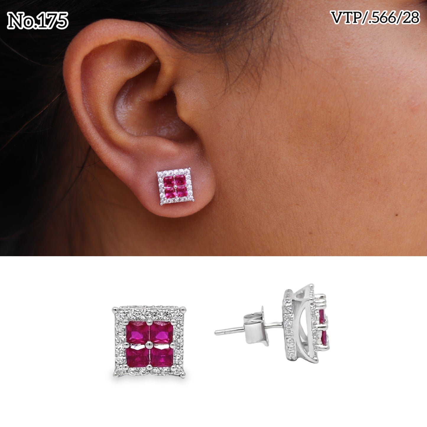 Silver Earrings for Women by V One Jewellery