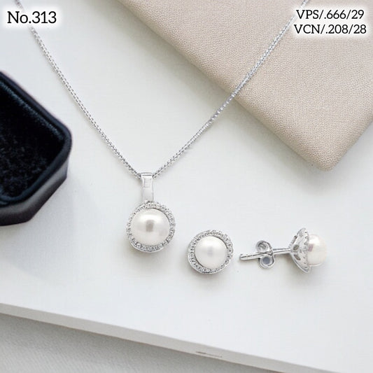 Silver Pendant Set - V One Jewellery