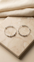 Tiny classic silver beads kids kada