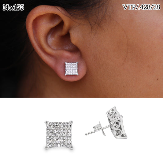 Silver Earrings for Women by V One Jewellery